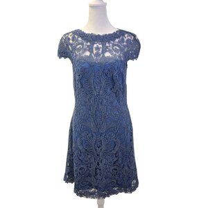 Tadashi Shoji Embroidered Lace Special Occasion Dress Size 4